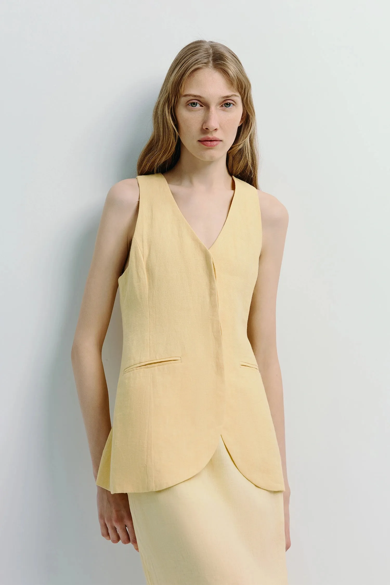 Adan Linen Vest