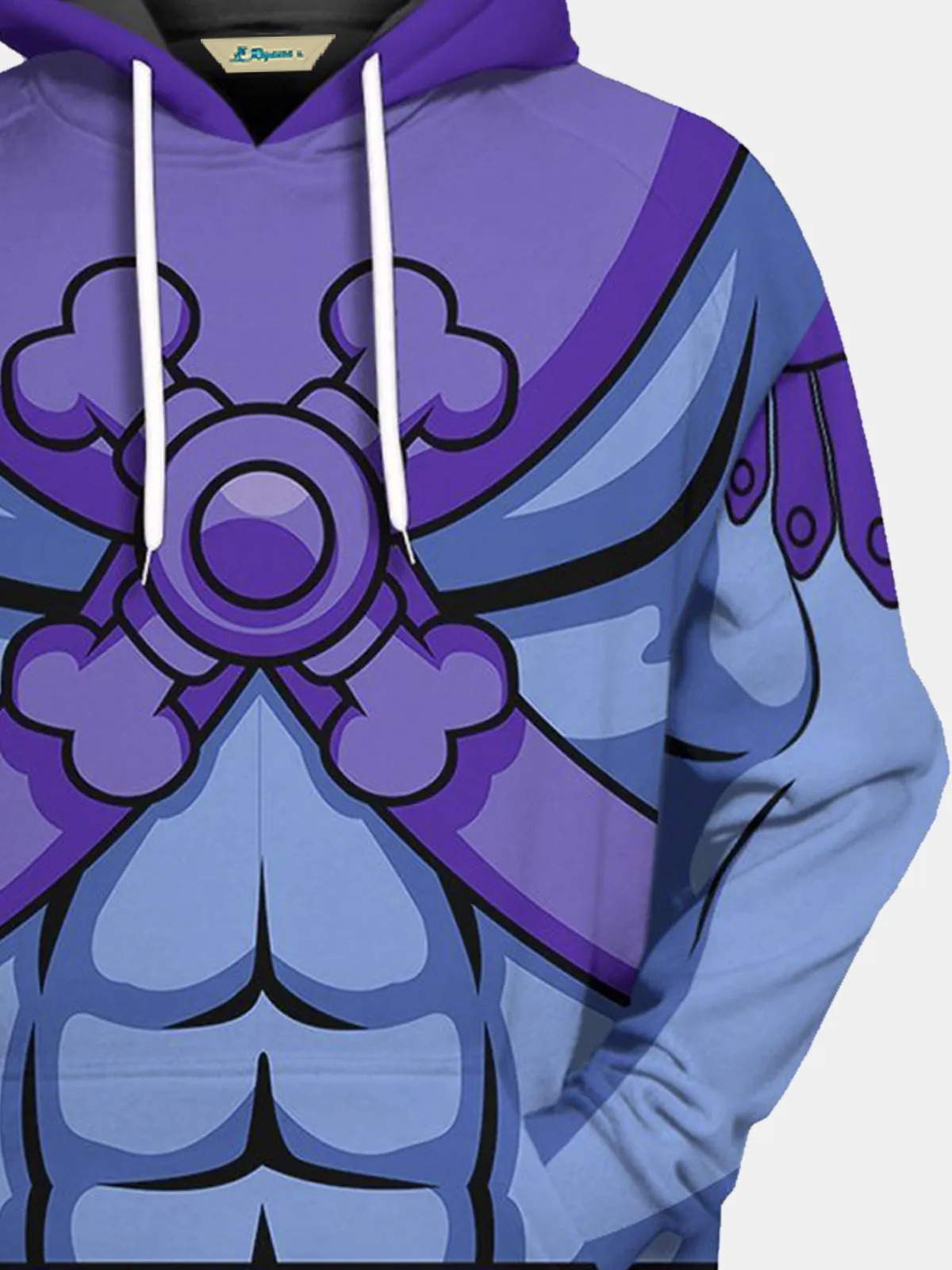 Alohadaddy 50's Retro Casual Art Men's Drawstring Hoodie Cartoon Fun Stretch Large Size Casual Pullover Sweatshirts