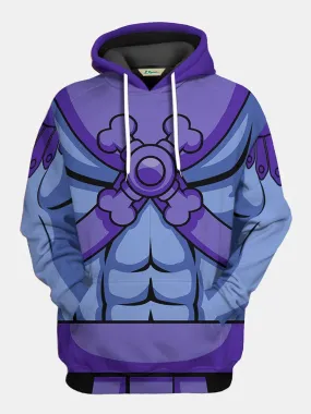 Alohadaddy 50's Retro Casual Art Men's Drawstring Hoodie Cartoon Fun Stretch Large Size Casual Pullover Sweatshirts