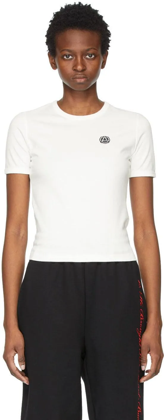 AMBUSH White Emblem Slim-Fit T-Shirt