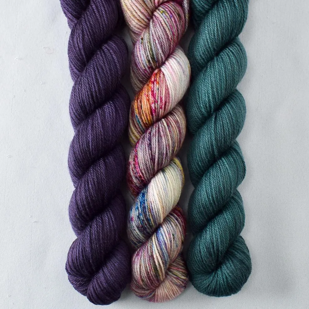 Beryl, Dusk, Spring Flowers - Yowza Mini Trio - Babette