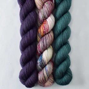 Beryl, Dusk, Spring Flowers - Yowza Mini Trio - Babette