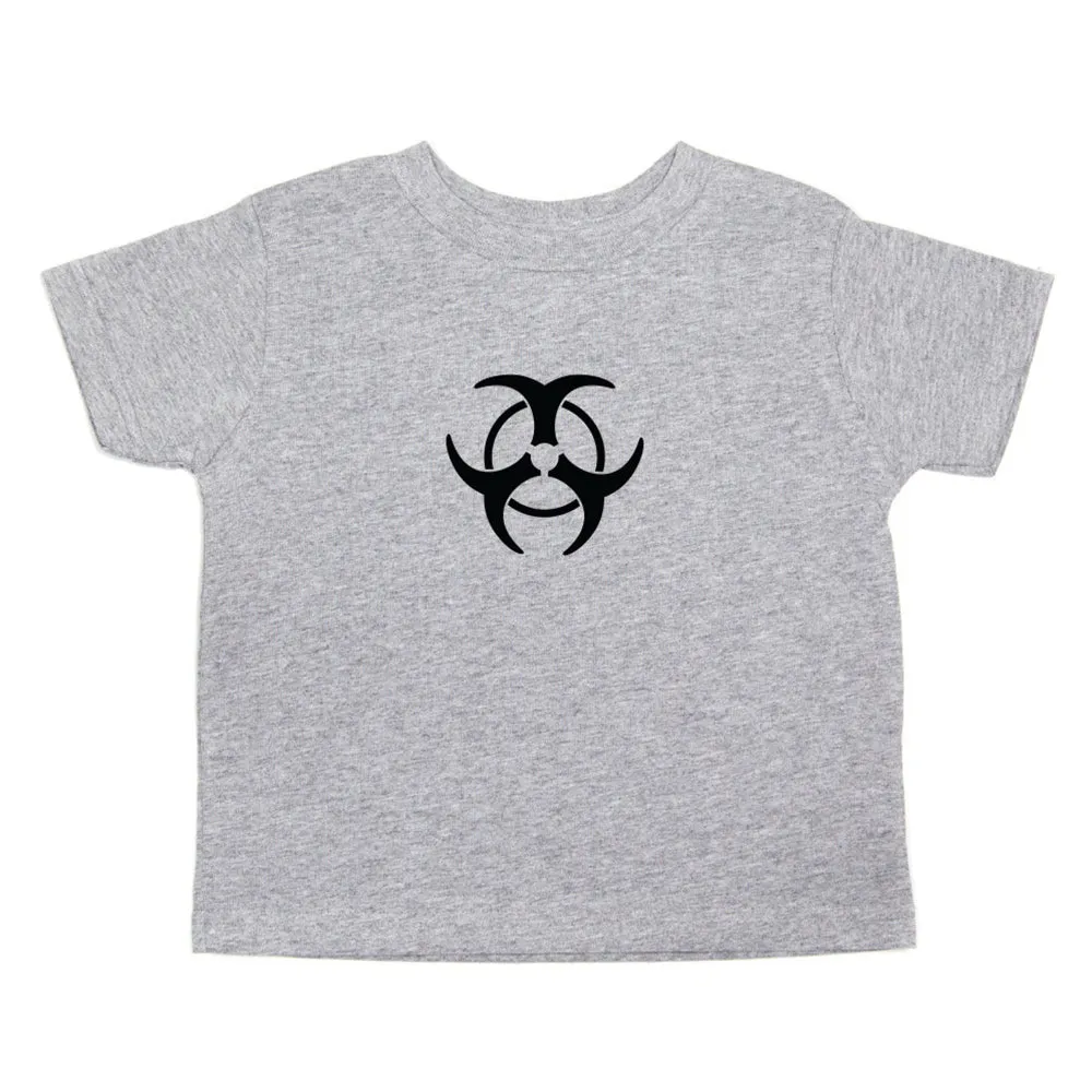 Biohazzard Warning Symbol Toddler Short Sleeve T-Shirt