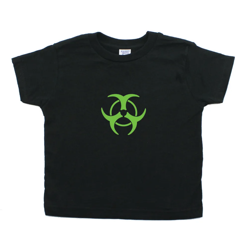 Biohazzard Warning Symbol Toddler Short Sleeve T-Shirt
