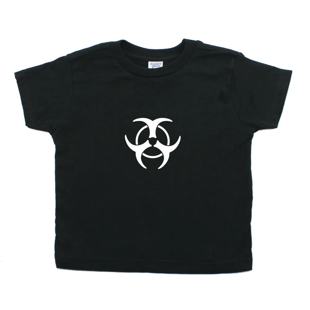 Biohazzard Warning Symbol Toddler Short Sleeve T-Shirt