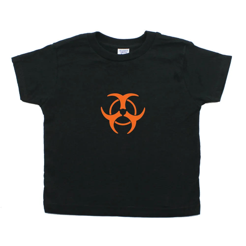 Biohazzard Warning Symbol Toddler Short Sleeve T-Shirt