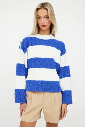 Blue & White Stripe Sweater