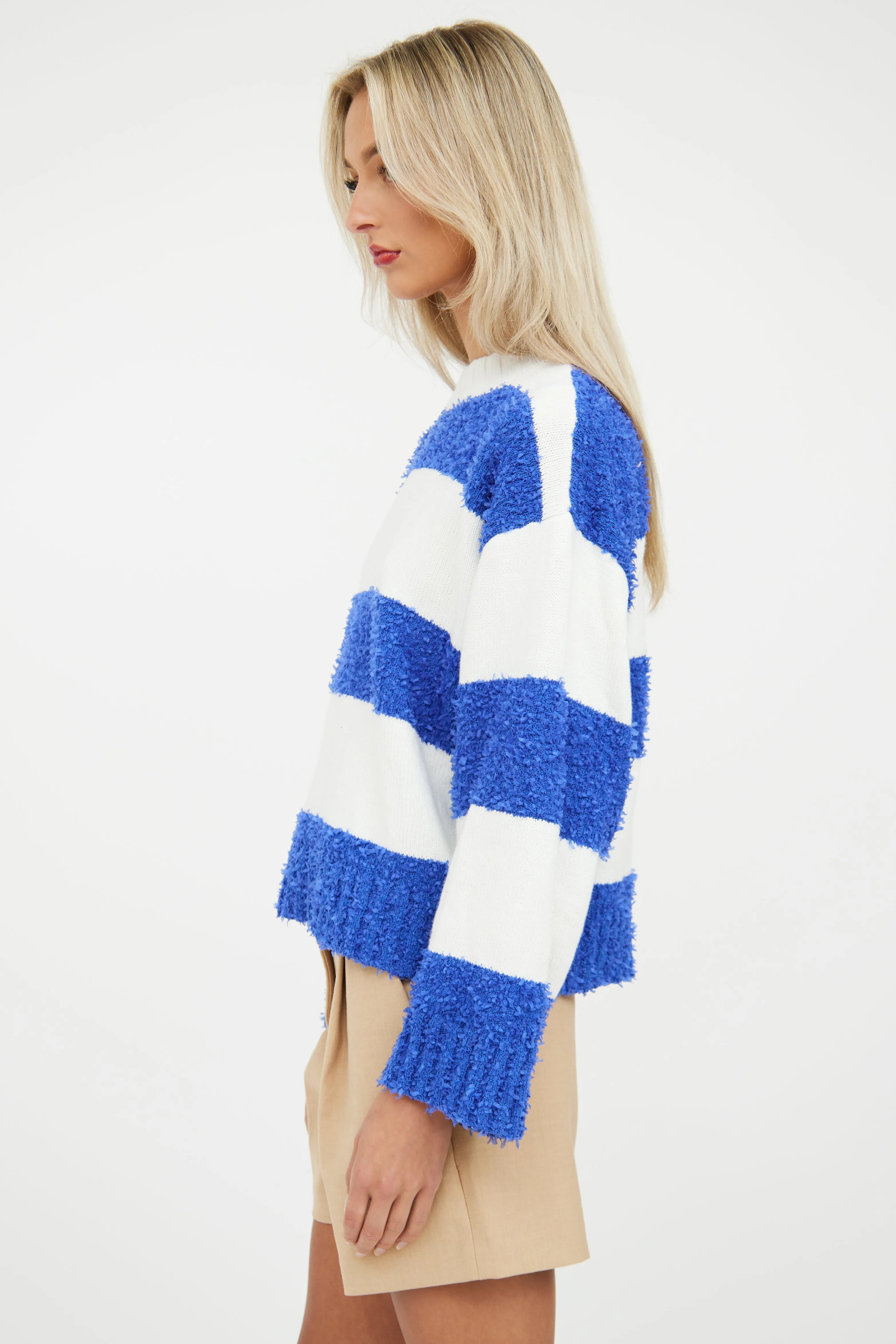 Blue & White Stripe Sweater