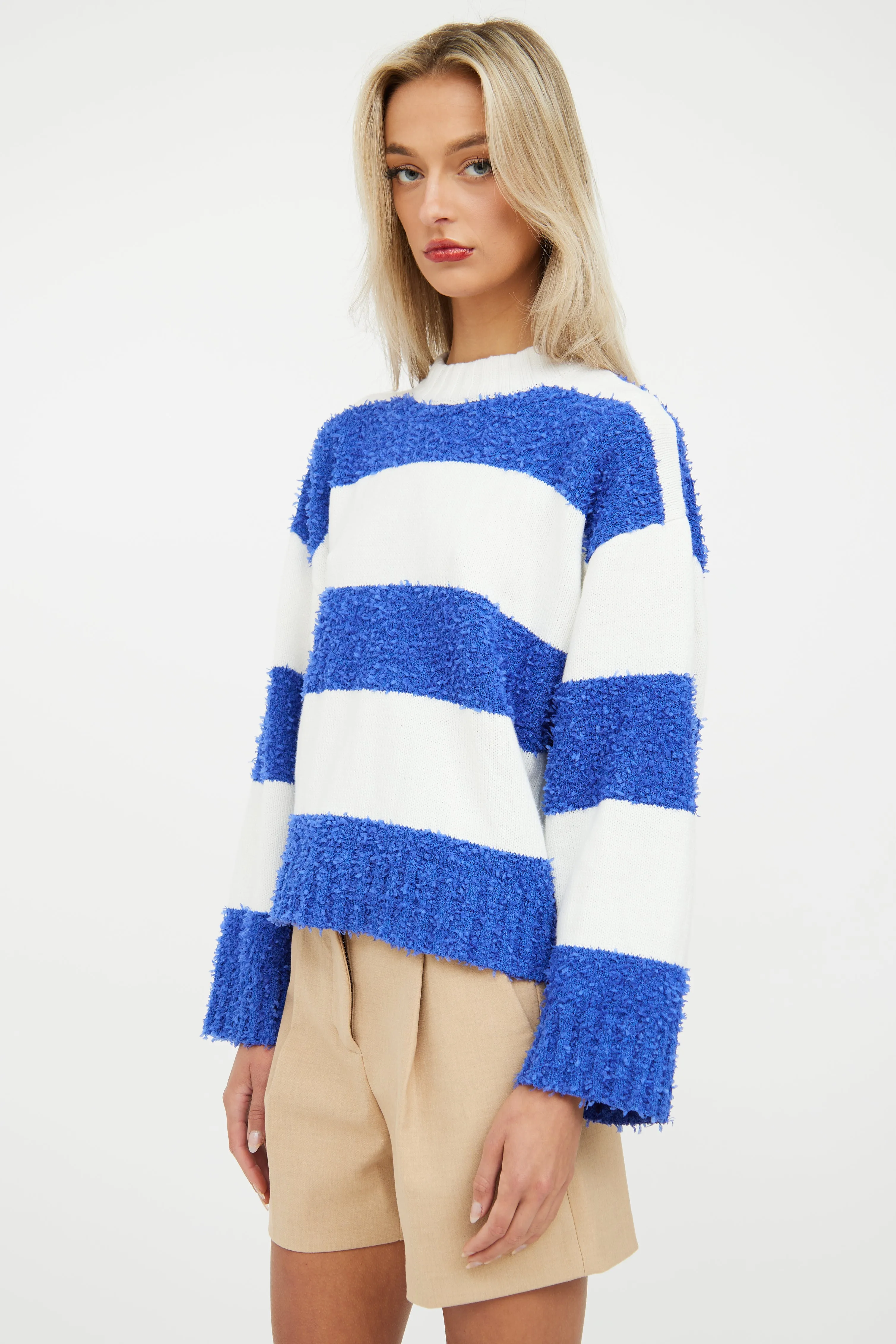 Blue & White Stripe Sweater