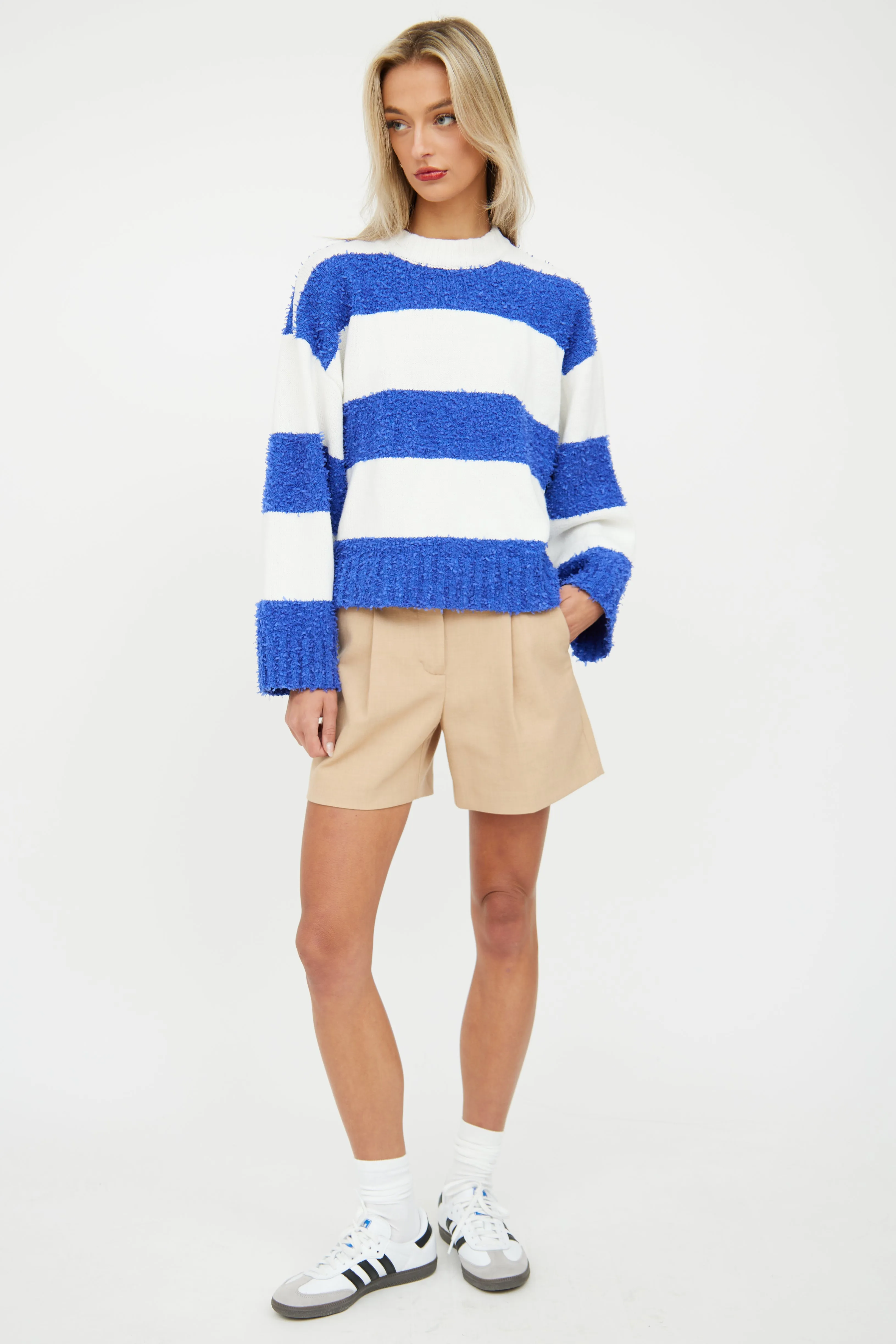 Blue & White Stripe Sweater