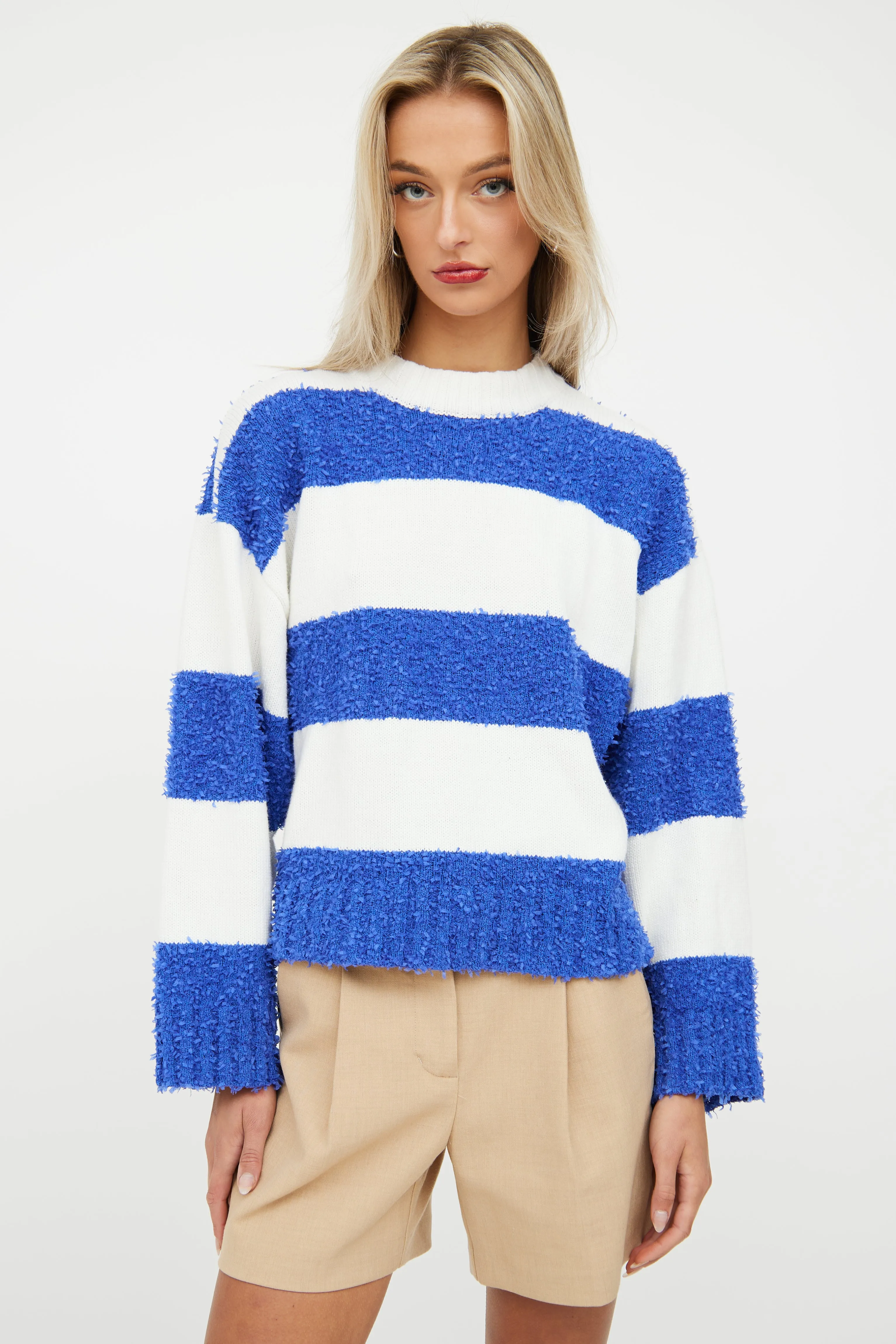 Blue & White Stripe Sweater