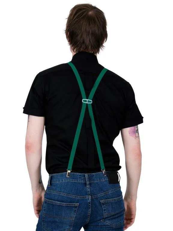 Braces with Buckles - Bottle Green