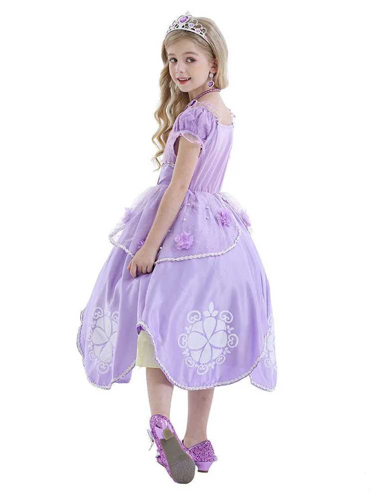 Character Costume Princess Sophia Dress Flower Tutu Dress