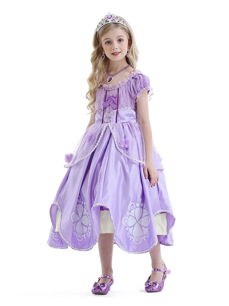 Character Costume Princess Sophia Dress Flower Tutu Dress