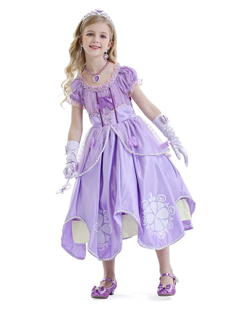Character Costume Princess Sophia Dress Flower Tutu Dress