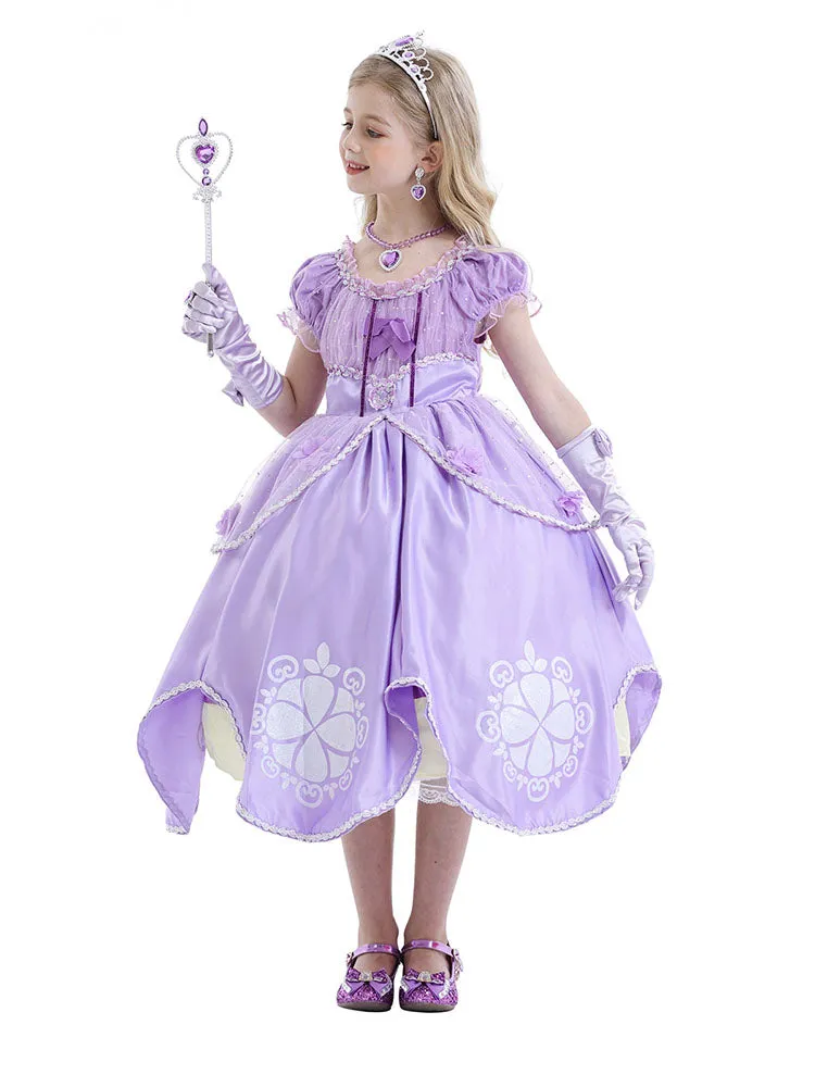 Character Costume Princess Sophia Dress Flower Tutu Dress