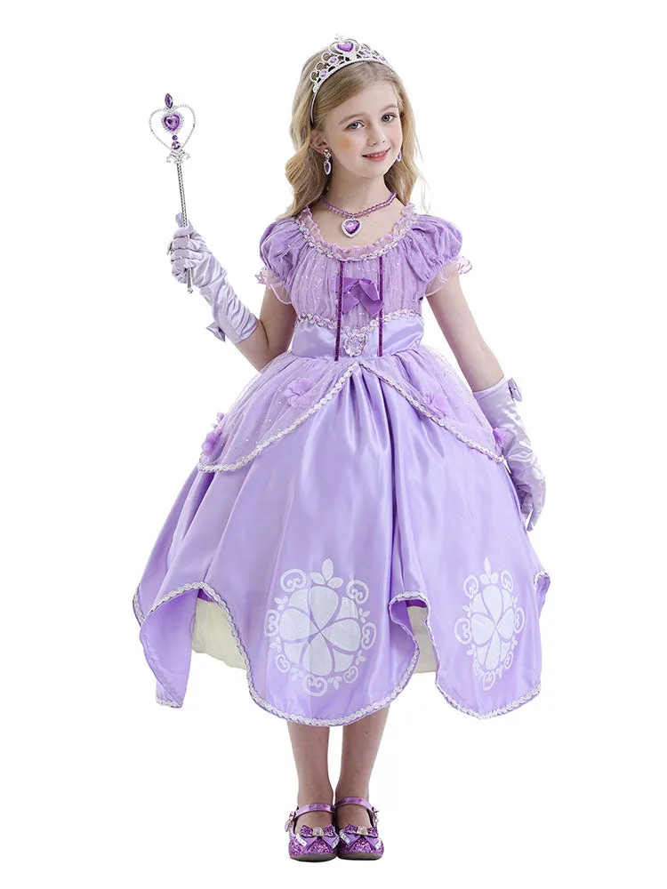 Character Costume Princess Sophia Dress Flower Tutu Dress