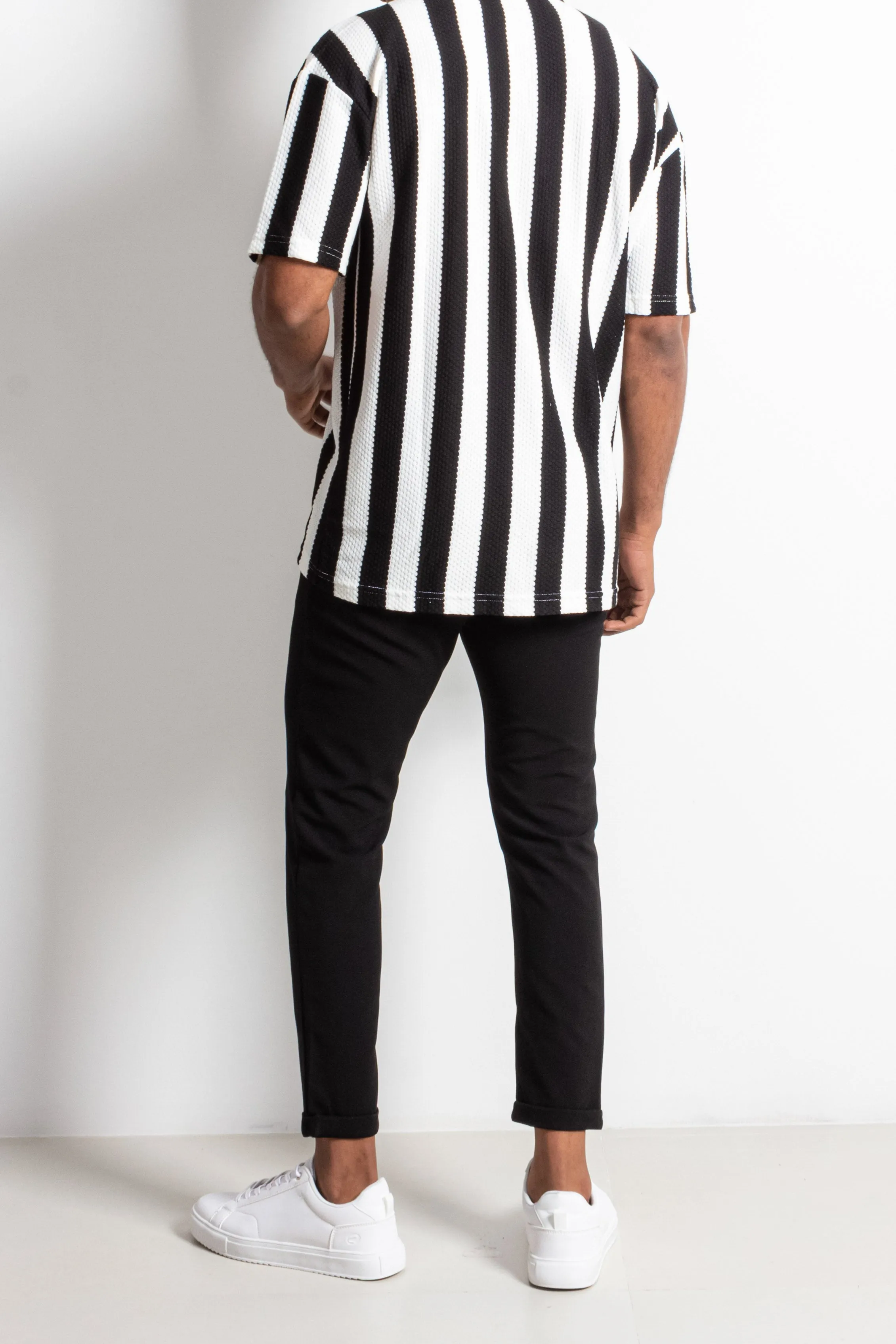 CROPPED BELTED TROUSERS