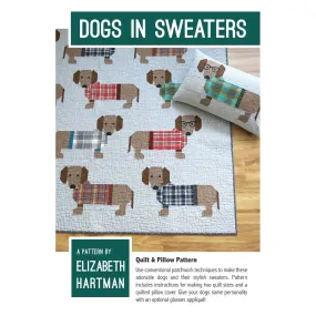 Dogs in Sweaters Pattern, Elizabeth Hartman