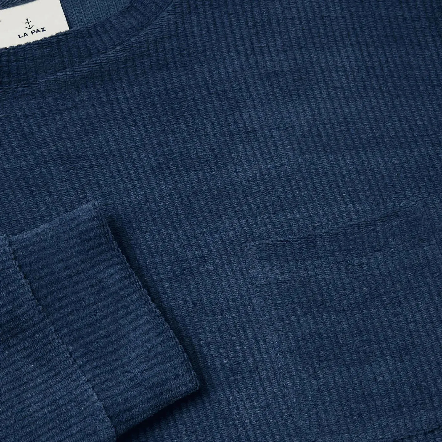 Duarte Ribbed Crewneck - Blue Oceana
