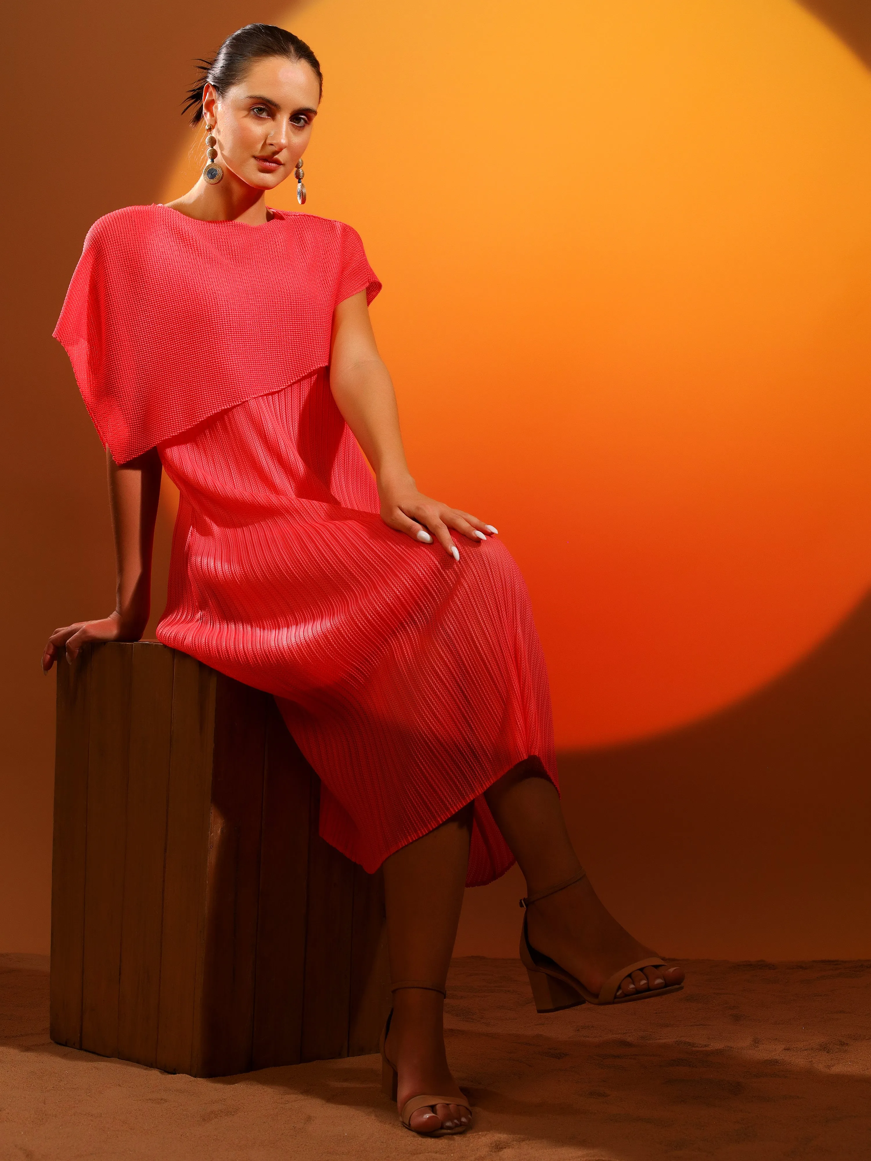 Echo Pleated Dress