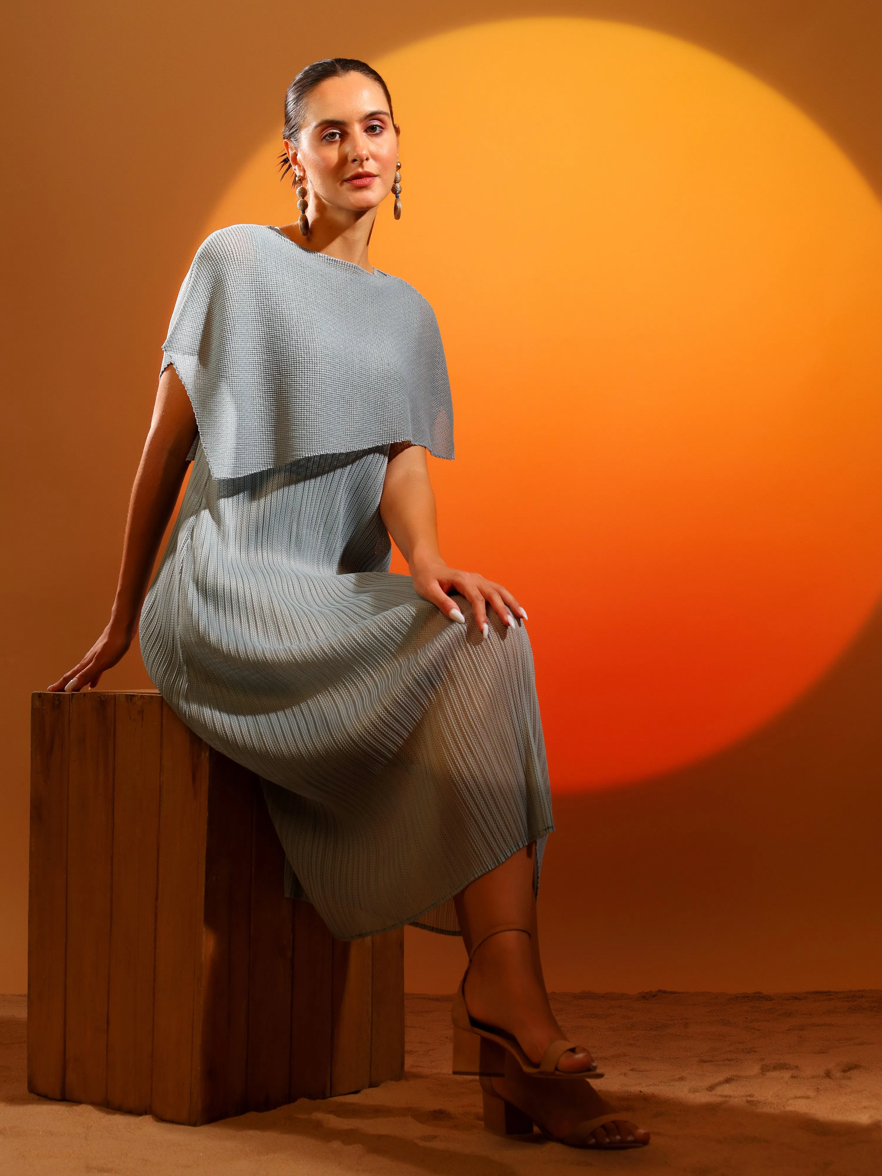 Echo Pleated Dress