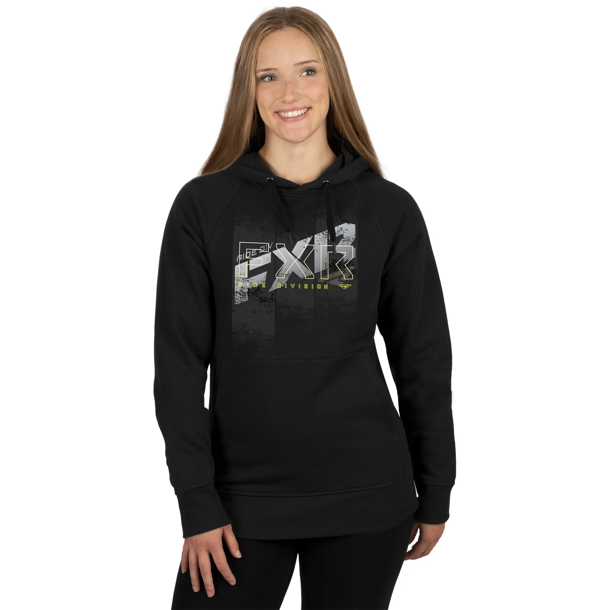 FXR Broadcast Pullover Hoodie Black/HiVis