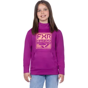 FXR Youth Emblem Tech Pullover Hoodie Light Wine/Melon