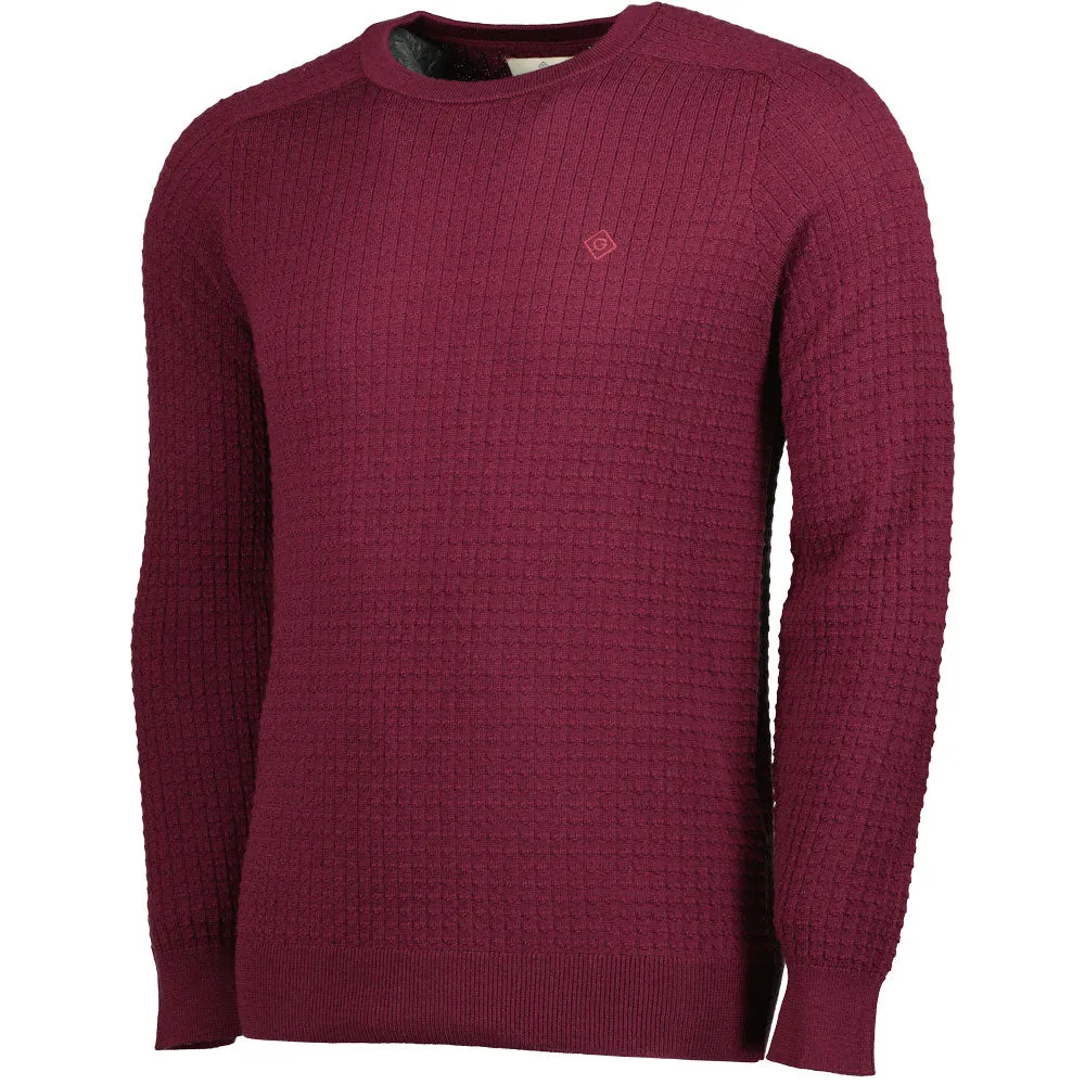 GANT Merino Textured Crewneck Knit