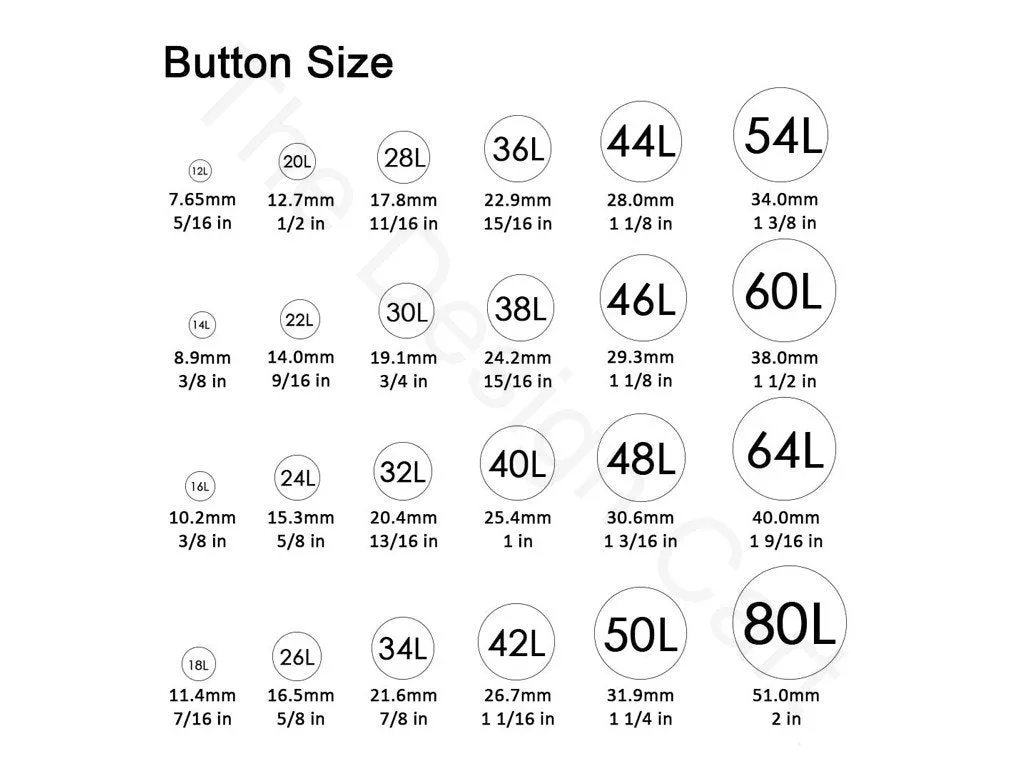 Golden Design 15 Big Metal Buttons