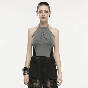 Gragon prited high elastic vest OPT-884DDF