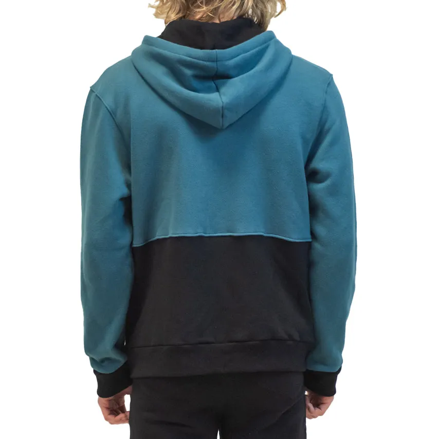 Graphic Color Block Zip Hoodie