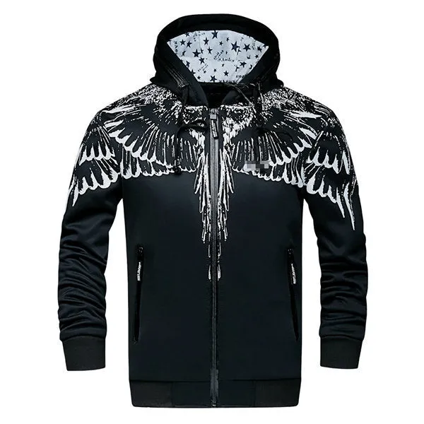 Headphone Zipper Hat Printing Hoodies