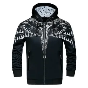 Headphone Zipper Hat Printing Hoodies