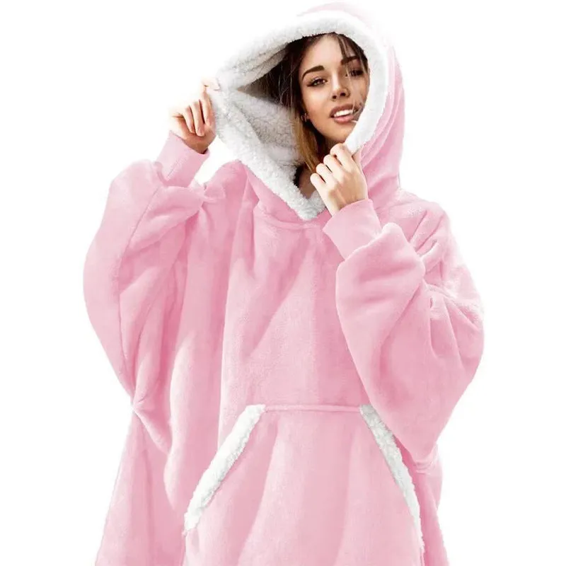 Hoodies Blankets Lambswool Home Casual Plush Sweater
