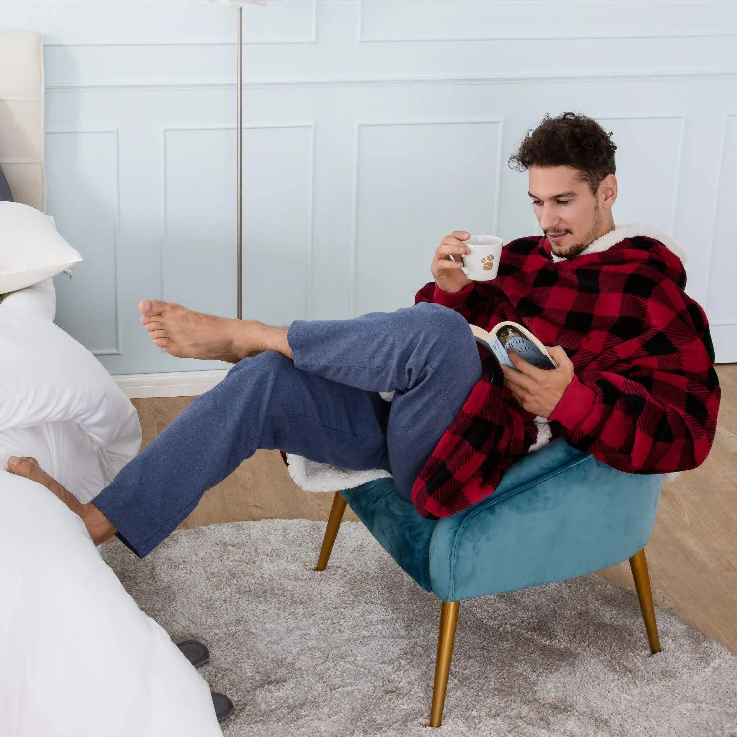 Hoodies Blankets Lambswool Home Casual Plush Sweater