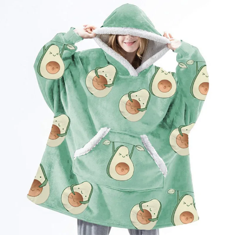 Hoodies Blankets Lambswool Home Casual Plush Sweater