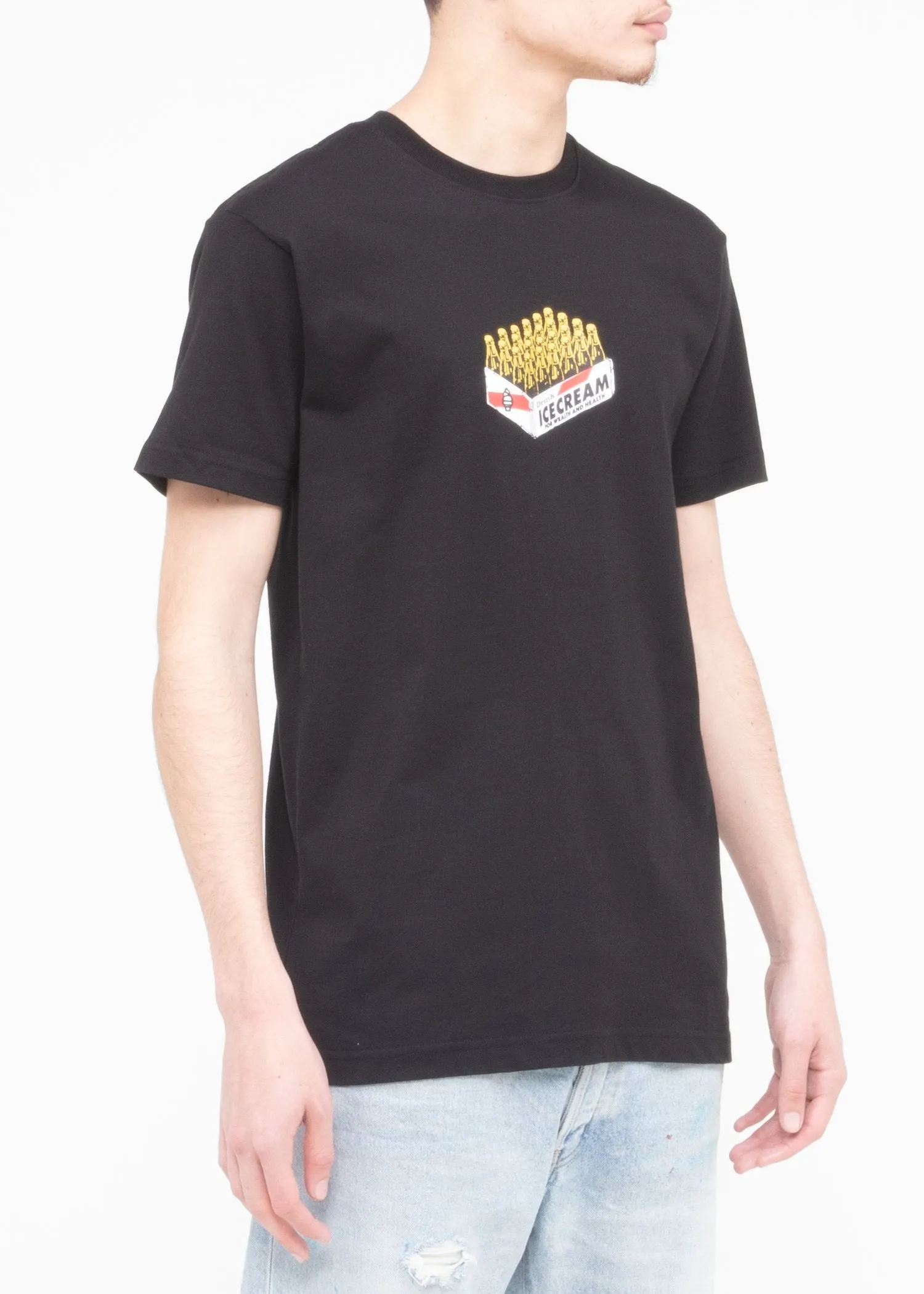 ICECREAM: WEALTH HEALTH SS TEE [BLACK]