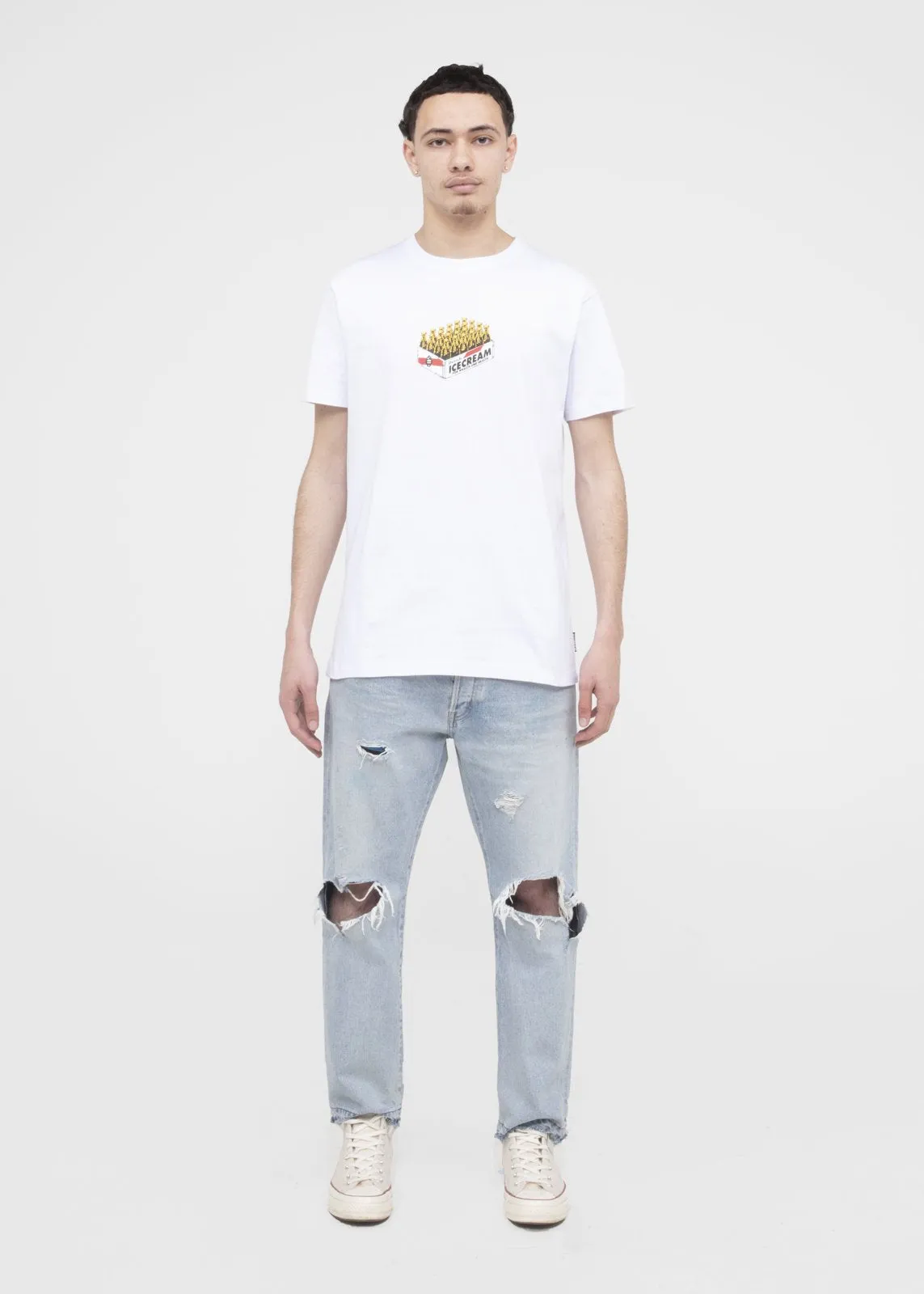 ICECREAM: WEALTH HEALTH SS TEE [WHITE]
