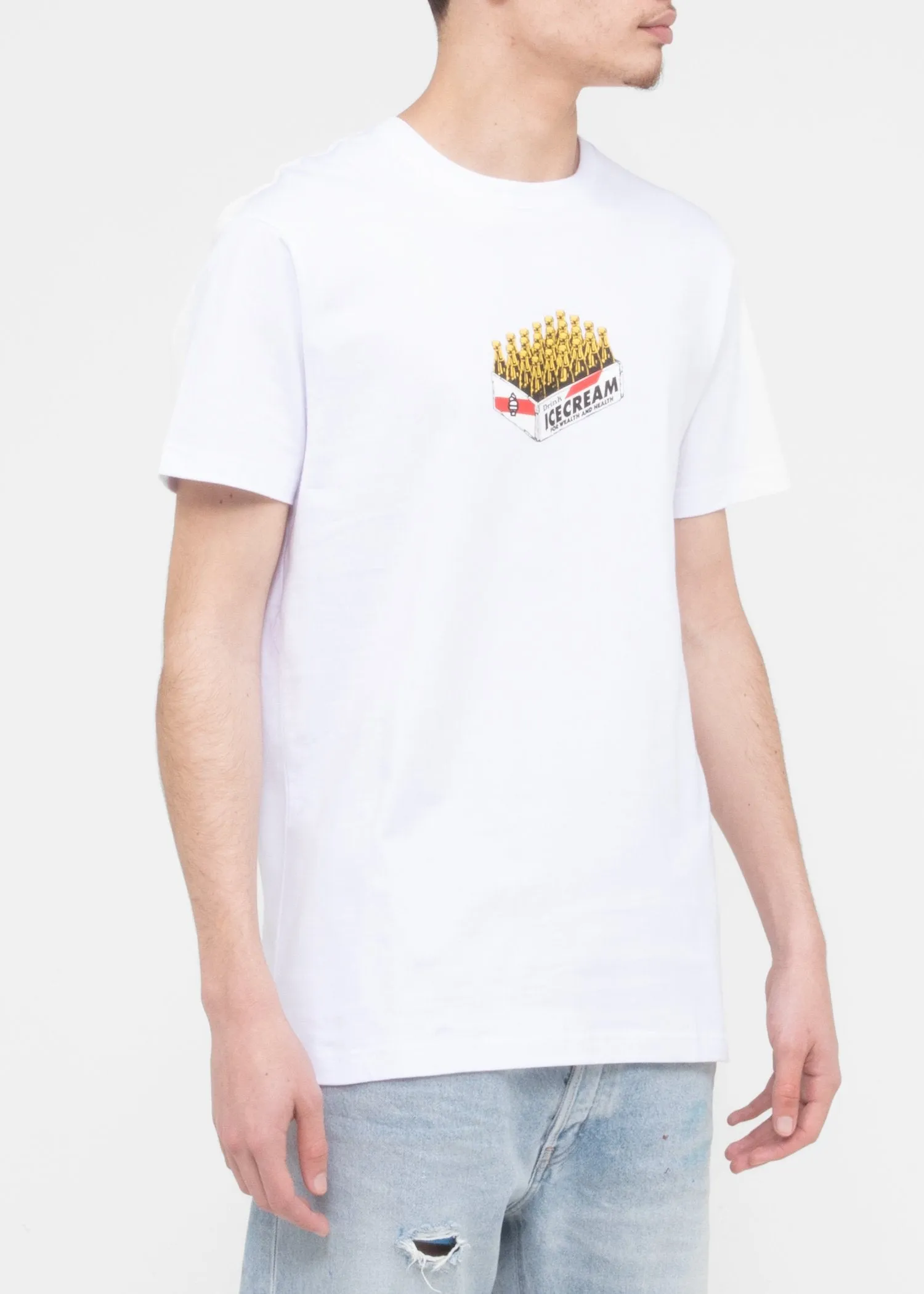 ICECREAM: WEALTH HEALTH SS TEE [WHITE]