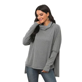 Irregular long casual sweater