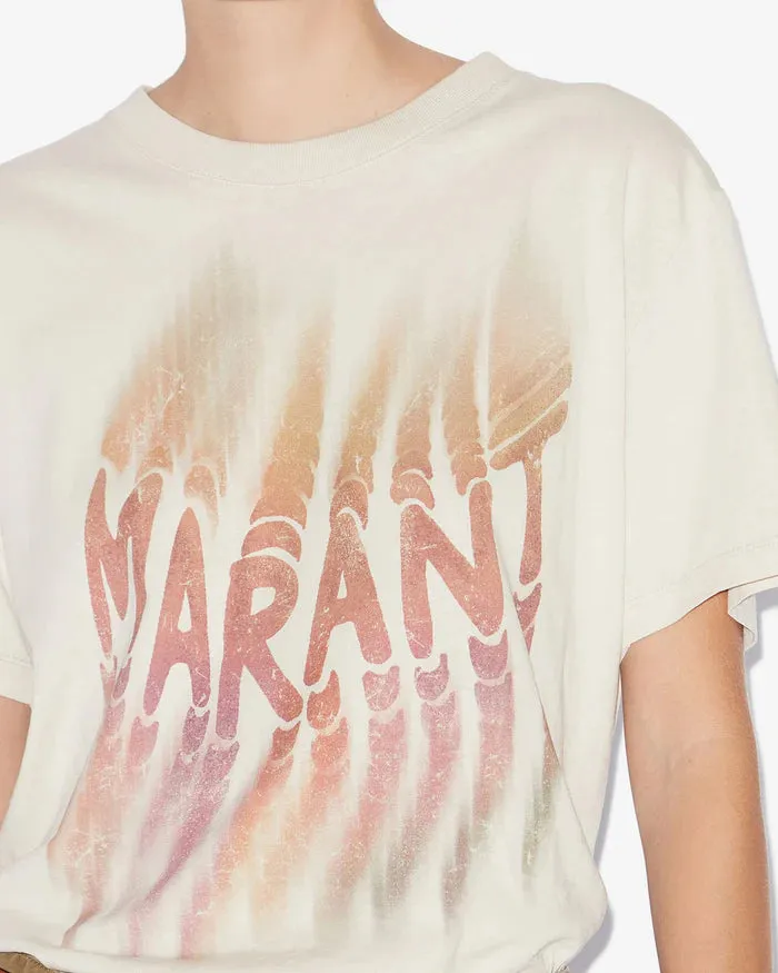 Isabel Marant Zoeline T-Shirt in Ecru