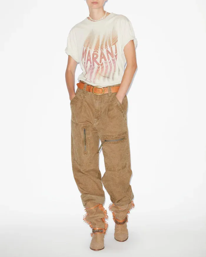 Isabel Marant Zoeline T-Shirt in Ecru