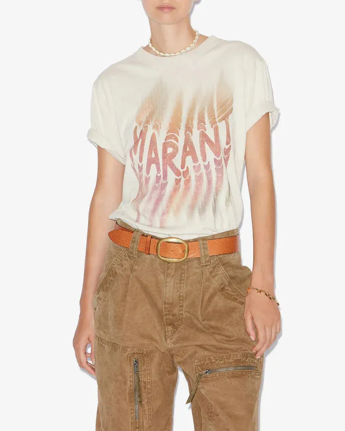 Isabel Marant Zoeline T-Shirt in Ecru