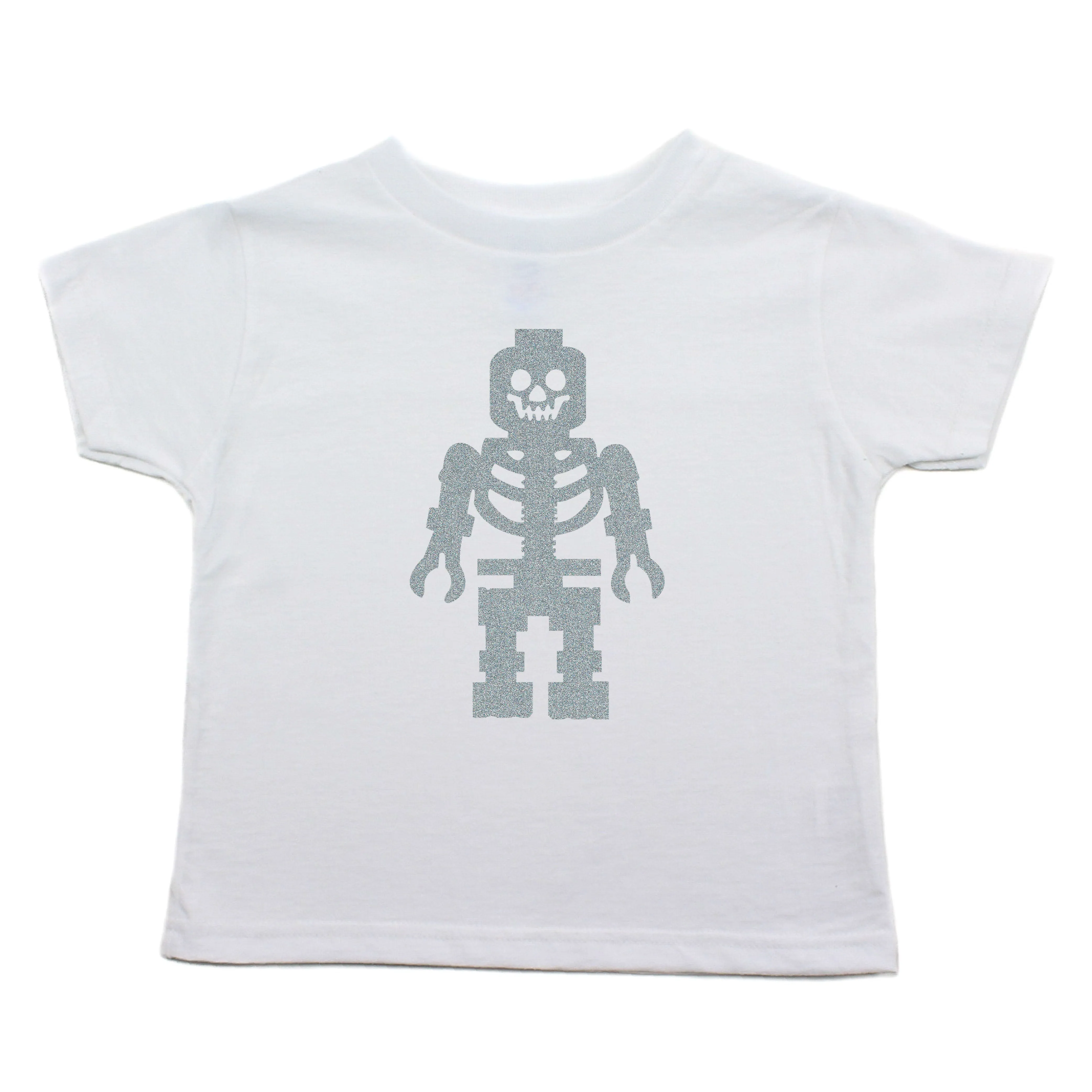 Lego Man Skeleton Toddler Short Sleeve T-Shirt