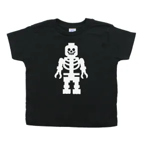 Lego Man Skeleton Toddler Short Sleeve T-Shirt