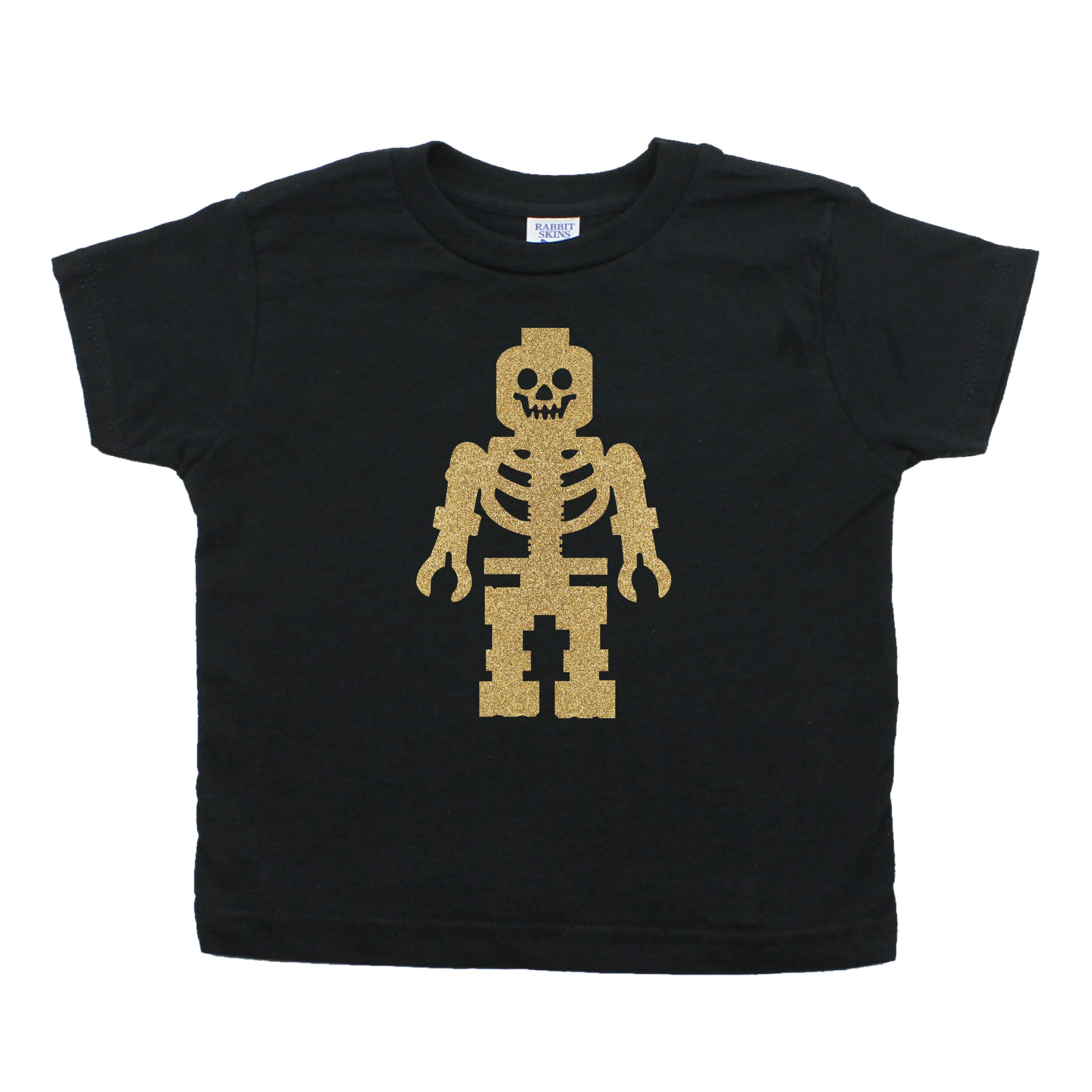 Lego Man Skeleton Toddler Short Sleeve T-Shirt