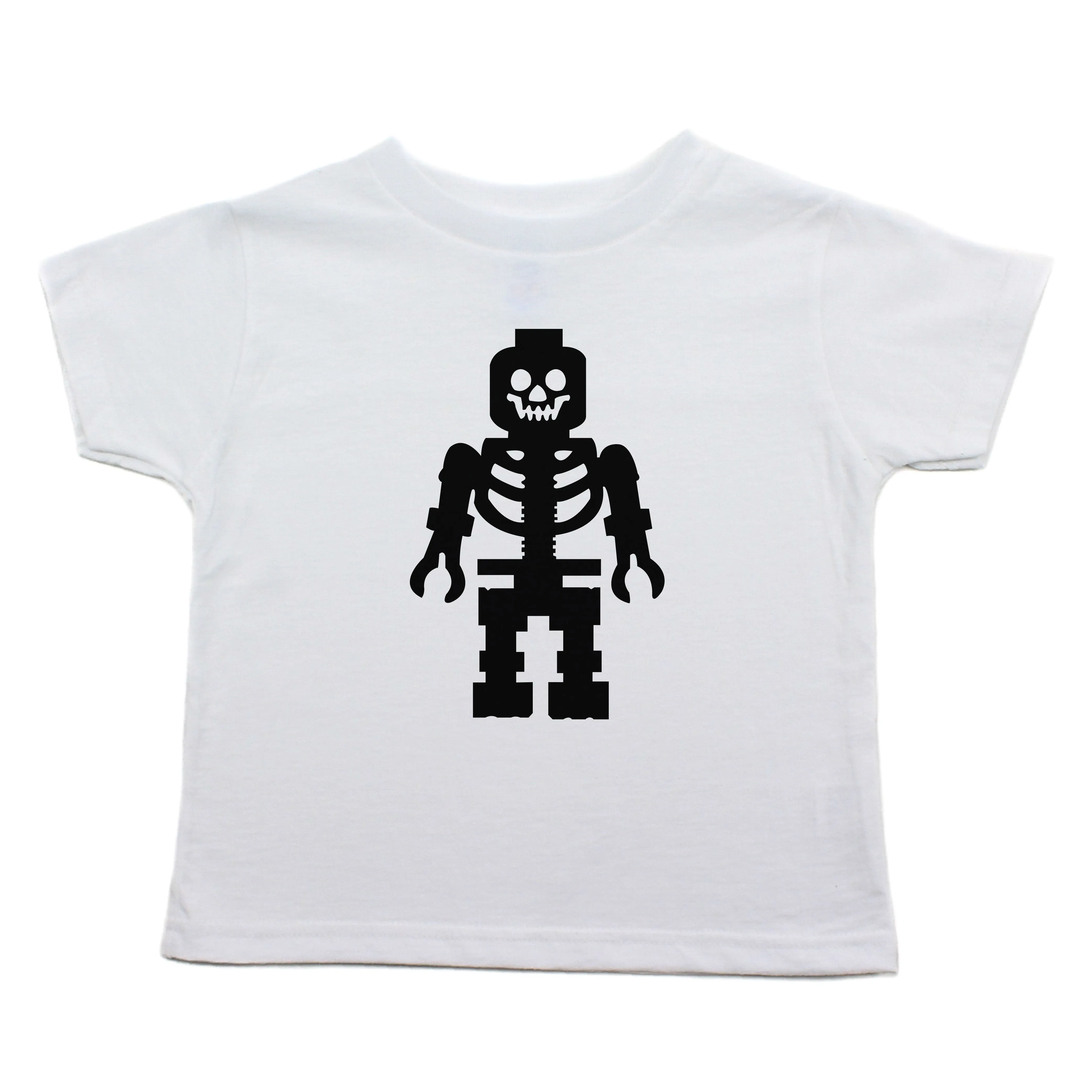 Lego Man Skeleton Toddler Short Sleeve T-Shirt
