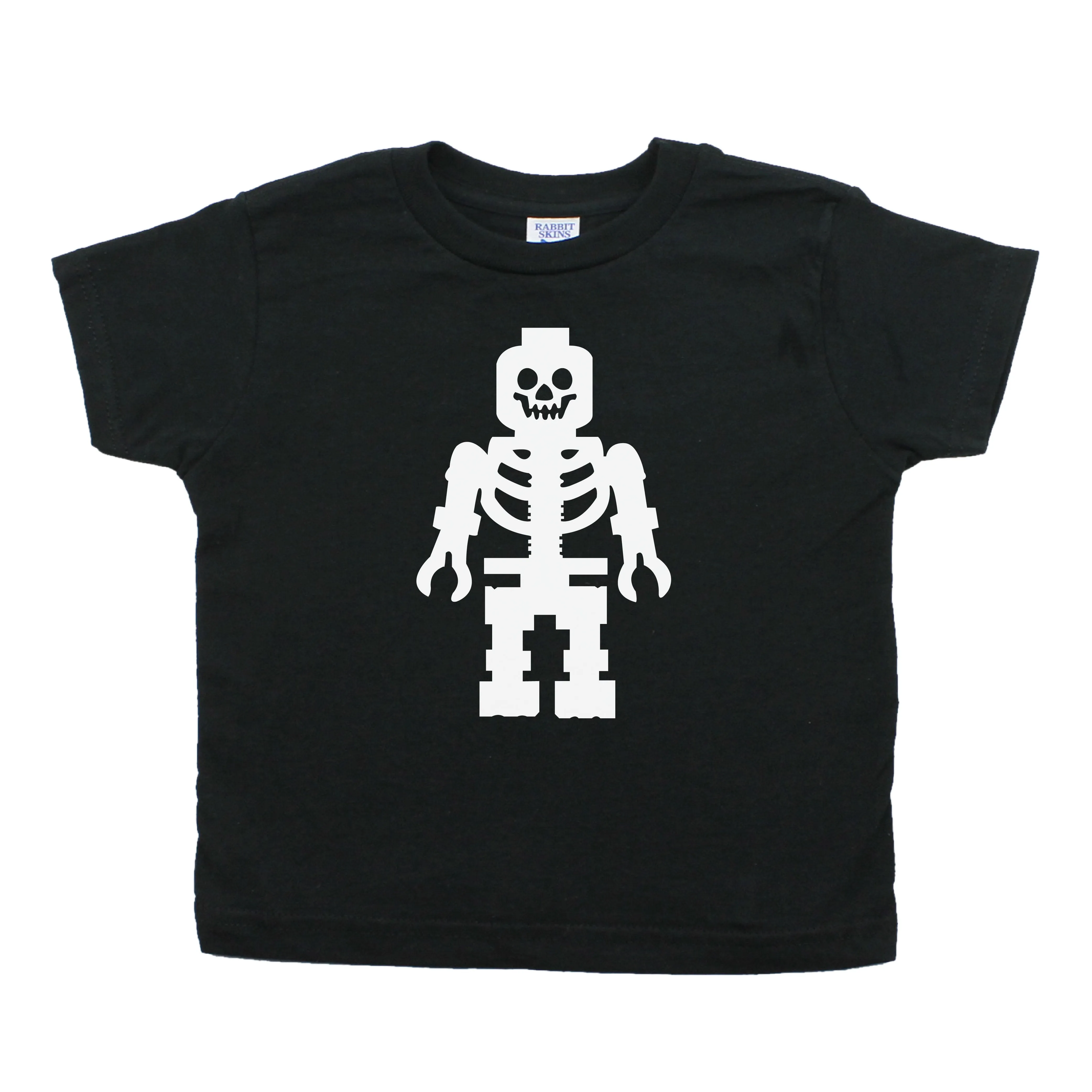 Lego Man Skeleton Toddler Short Sleeve T-Shirt