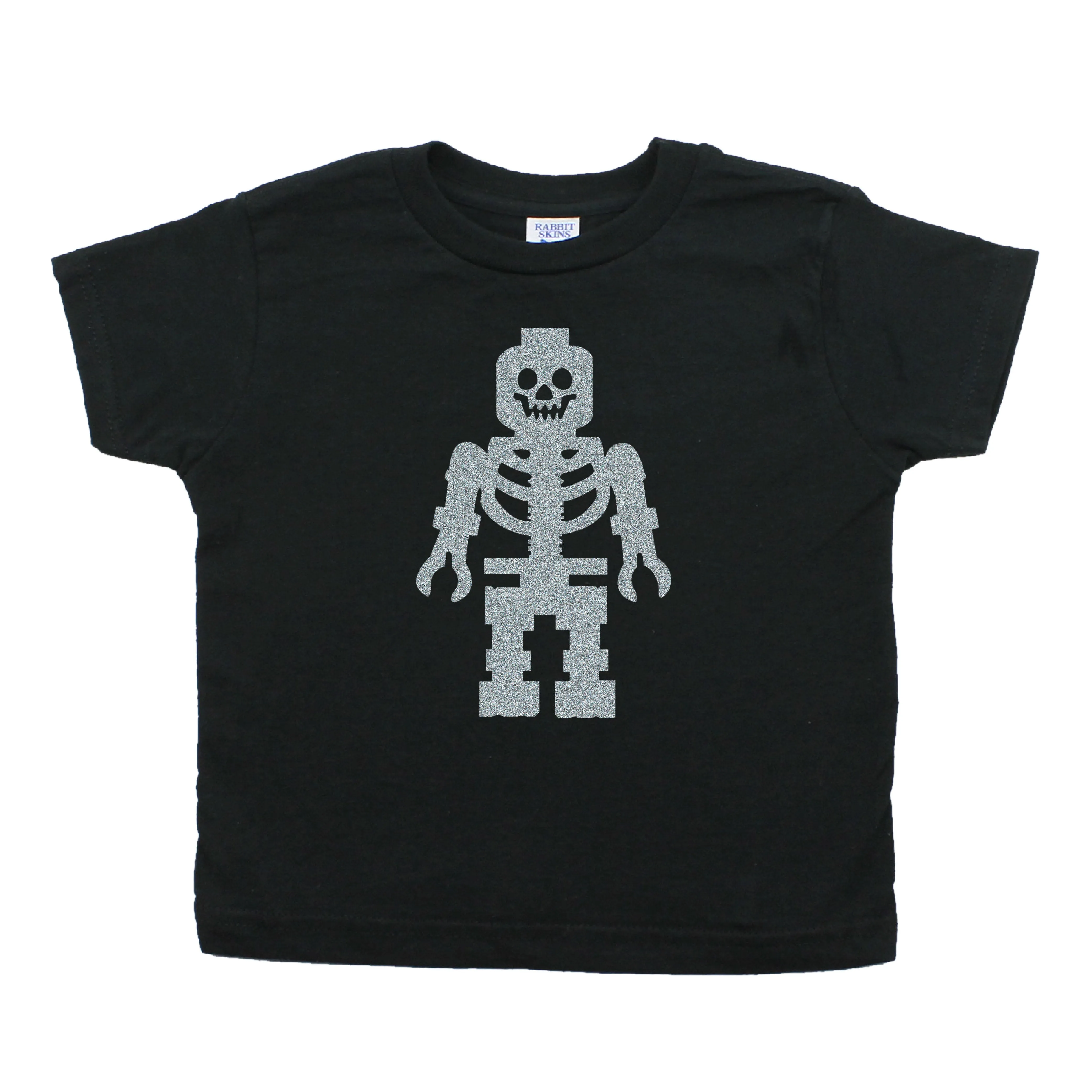 Lego Man Skeleton Toddler Short Sleeve T-Shirt
